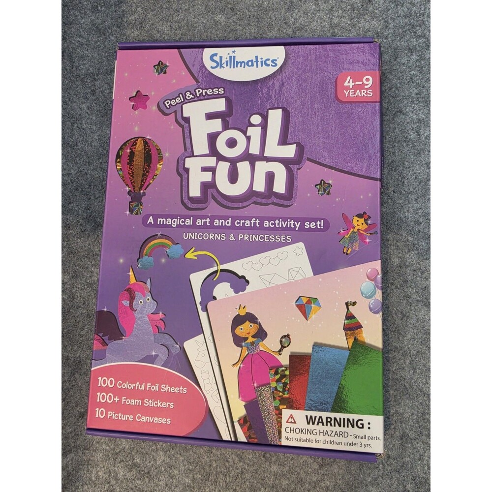 Skillmatics Foil Fun Unicorns & Princesses Art & Craft Activity Set